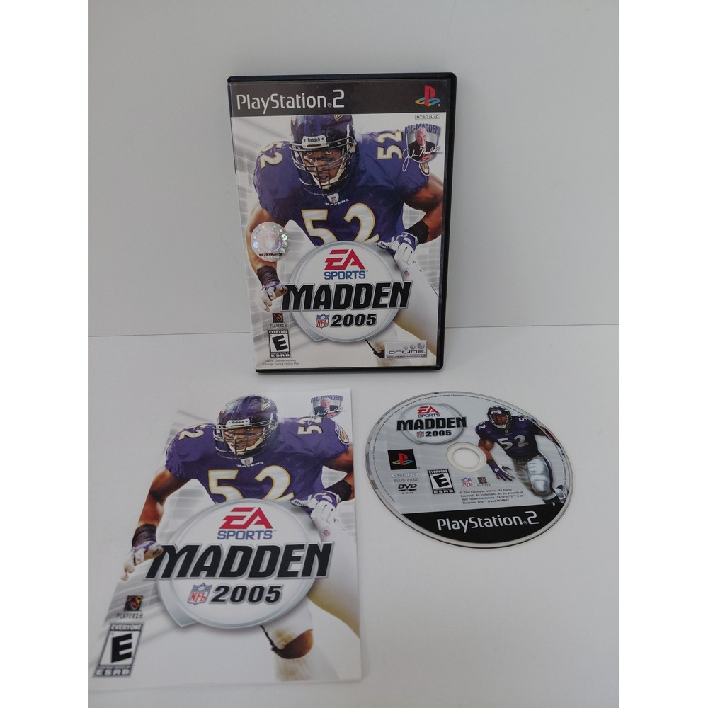 Madden NFL 2005 Sony PlayStation 2 PS2 Game Ray Lewis Complete CIB